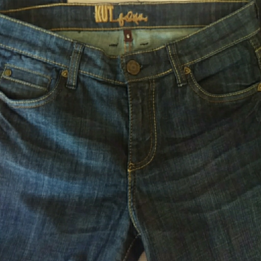 Kut from the kloth boot cut dark denim jeans - Picture 4 of 7